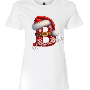 Playera Letra B Navideña