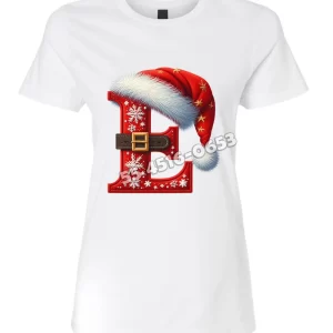 Playera Letra E Navideña