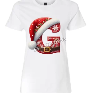 Playera Letra G Navideña