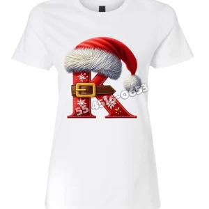 Playera Letra K Navideña