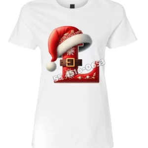 Playera Letra L Navideña