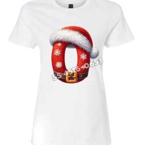 Playera Letra O Navideña