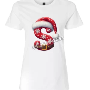 Playera Letra S Navideña